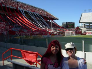 At the soccer game in Buenos